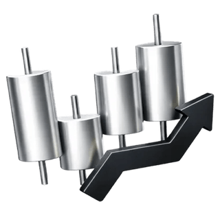 3D-Symbol eines Candlestick-Trading-Charts auf der Zählbrunn Treasury-Über-uns-Seite
